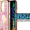 For LG Harmony 3, LG K12 Plus, LG K40, LG LMX420, LG Solo LTE (2019), LG Solo LTE L432DL, LG X4 2019, LG Xpression Plus 2 Liquid Bling Glitter Hard TPU Phone Case +Emoji