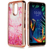 For LG Harmony 3, LG K12 Plus, LG K40, LG LMX420, LG Solo LTE (2019), LG Solo LTE L432DL, LG X4 2019, LG Xpression Plus 2 Liquid Bling Glitter Hard TPU Phone Case +Emoji