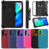 For Motorola Moto G8 Power Shockproof Armor Case Cover+Belt Clip Fits Otterbox