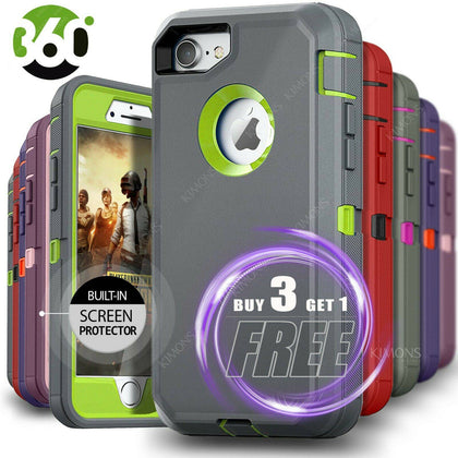 iPhone 12 Mini Pro Max 6 7 8 11 Plus XS XR X SE Shockproof Defender Case Cover - Place Wireless