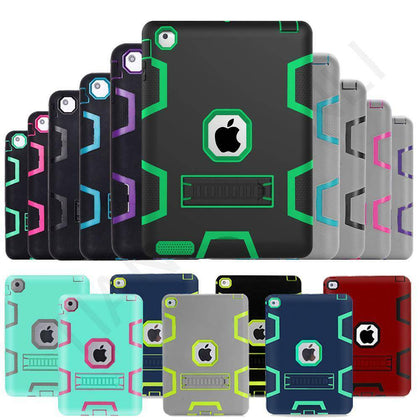 Kids ShockProof Armor With Built In Kick Stand Case Cover For iPad 2 3 4 Air 1 2 - Place Wireless