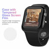 Tempered Glass Protector Screen + Case Cover For iWatch Apple Watch 5 4 3 2 1