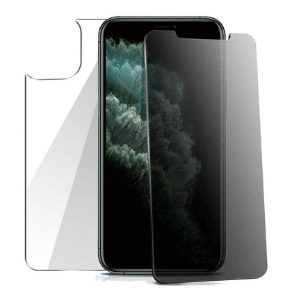 For Iphone 11, 11 Pro, 11 Pro Max, XS, XS Max, XR Anti Spy Front+Back Tempered Glass Screen Protector Film - Place Wireless