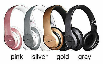 Bluetooth Headphones Wireless Foldable Stereo Earphones Super Bass Headset Mic - Place Wireless