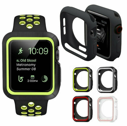 TPU Bumper Silicone Protector Case Cover For Apple Watch Series 5 40mm 44mm - Place Wireless