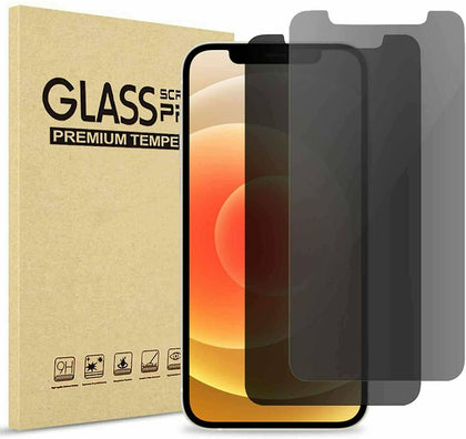 2 Pack Anti-Spy Privacy Glass Screen Protector for iPhone 12 Mini 12 Pro Max - Place Wireless
