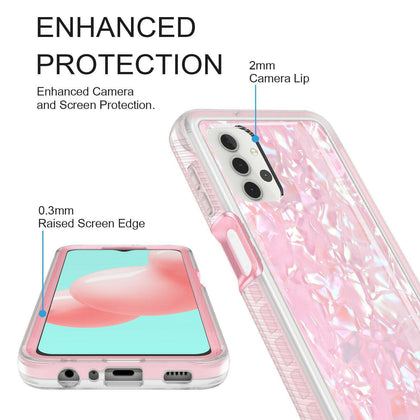 For Samsung Galaxy A32 5G Graphic Shockproof Protective Full-Body Hybrid Case