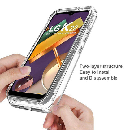 For LG K22/LG K22 Plus/LG K32 Full-Body Case With Built-in Screen Protector