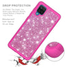 For LG K22 K32 5G Glitter Bling Shinny Hybrid Case Cover+Tempered Glass