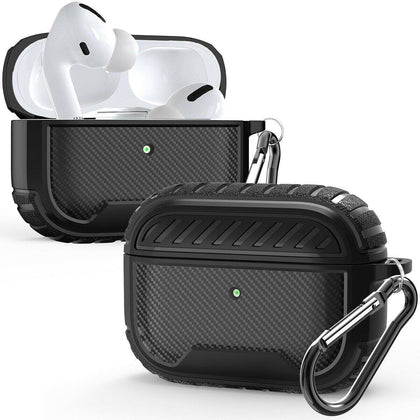 Apple AirPods Pro Case Slim [Rugged Armor] Matte Heavy Duty Shockproof Cover - Place Wireless