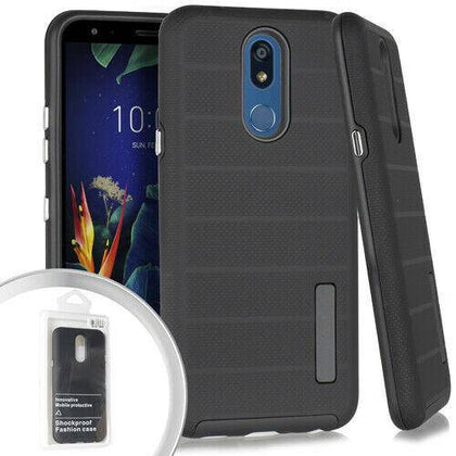 For LG K40, LG LMX420LG Harmony 3, LG Solo LTE (2019), LG Solo LTE L432DL, LG Xpression Plus 2 Phone Case Shockproof Cover Rugged Hybrid+Screen Protector - Place Wireless