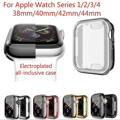 For Apple Watch 4 3 2 1 TPU Case Cover Screen Protector iWatch (38/42mm 40/44mm) - Place Wireless