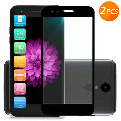 2-Pack For LG K30/K10 2018 Tempered Glass Screen Protector Full Coverage - Place Wireless