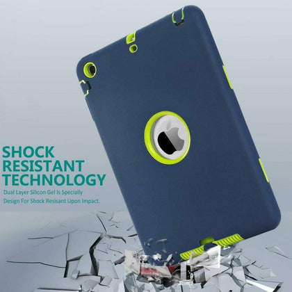 For Apple iPad 2 3 4 Air Mini Pro Tough Rubber Heavy Shockproof Hard Case Cover - Place Wireless