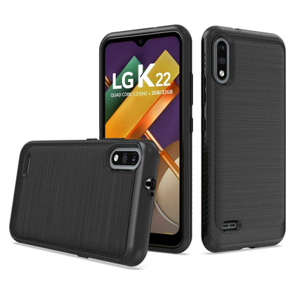 For LG K22 / K22+ / LG K32 (2020) Slim Lining Hybrid Case Phone Cover