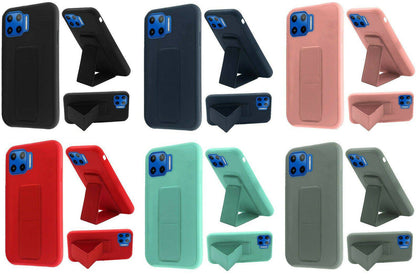 For Motorola Moto One 5G / Moto G 5G Plus UW Foldable Stand Case Phone Cover