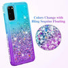 For Samsung Galaxy S20 FE/Note 20/20 Ultra Case Liquid Bling Glitter Phone Cover