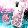 For Samsung Galaxy S20 FE/Note 20/20 Ultra Case Liquid Bling Glitter Phone Cover