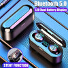 IPX6 Bluetooth 5.0 Headset TWS Wireless Earphones Mini Earbuds Stereo Headphones