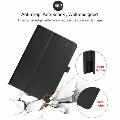 Leather Case Cover Stand For Samsung Galaxy Tab E/ A / S4/ S5e / S6 Tablet - Place Wireless