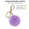 Airpods Silicone Charging Case Cover w/Keychain Fur Ball For Apple AirPods 1/2