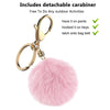 Airpods Silicone Charging Case Cover w/Keychain Fur Ball For Apple AirPods 1/2