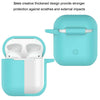 Airpods Silicone Charging Case Cover w/Keychain Fur Ball For Apple AirPods 1/2