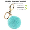 Airpods Silicone Charging Case Cover w/Keychain Fur Ball For Apple AirPods 1/2