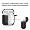 Airpods Silicone Charging Case Cover w/Keychain Fur Ball For Apple AirPods 1/2