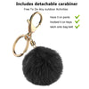 Airpods Silicone Charging Case Cover w/Keychain Fur Ball For Apple AirPods 1/2