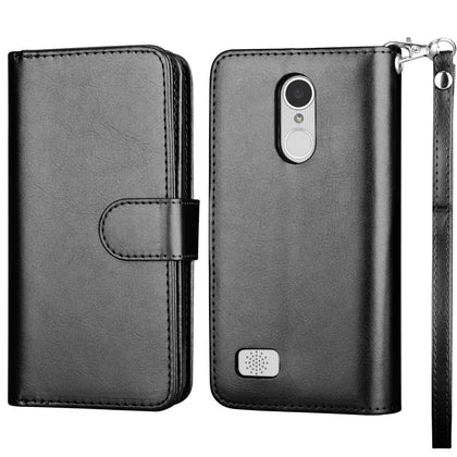 For LG Aristo  / Aristo 2 LV3 / LG K8 2017 Phone Leather Wallet Card Flip Stand Case Cover - Place Wireless