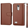 For LG Aristo  / Aristo 2 LV3 / LG K8 2017 Phone Leather Wallet Card Flip Stand Case Cover