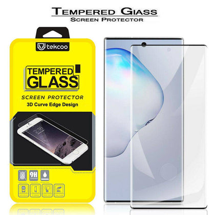 Samsung Galaxy S10, S10+, S10e S9, S9+, S8+, S8, Note 8, 9, 10, 10+, Full Cover Tempered Glass Screen Protector - Place Wireless
