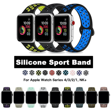 Silicone Sport iWatch Band Strap For Apple Watch Series 5/4/3/2/1 38/42/40/44mm - Place Wireless