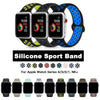 Silicone Sport iWatch Band Strap For Apple Watch Series 5/4/3/2/1 38/42/40/44mm