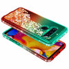 For LG V40 ThinQ / V40 Case Liquid Glitter Bling Cover + Tempered Glass