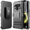 For LG V50 ThinQ / V50 Holster Clip Case Kickstand Cover + Tempered Glass