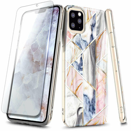 iPhone 11 Pro 6 7 8 Plus Xr Xs Max Case Ultra Slim Phone Cover + Tempered Glass - Place Wireless
