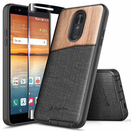 For LG K40, LG LMX420LG Harmony 3, LG Solo LTE (2019), LG Solo LTE L432DL, LG Xpression Plus 2 Case Armor Shockproof Hybrid Phone Cover - Place Wireless