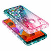 For Samsung Galaxy A11 Case Liquid Glitter Bling Cover +Tempered Glass Protector