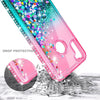 For Samsung Galaxy A11 Case Liquid Glitter Bling Cover +Tempered Glass Protector