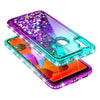 For Samsung Galaxy A11 Case Liquid Glitter Bling Cover +Tempered Glass Protector