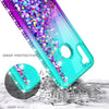 For Samsung Galaxy A11 Case Liquid Glitter Bling Cover +Tempered Glass Protector