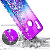 For Samsung Galaxy A11 Case Liquid Glitter Bling Cover +Tempered Glass Protector