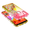 For Samsung Galaxy A11 Case Liquid Glitter Bling Cover +Tempered Glass Protector