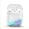 For Apple AirPods / AirPods Pro Case Cute Liquid Glitter Cover + Ball Chain Loop