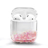 For Apple AirPods / AirPods Pro Case Cute Liquid Glitter Cover + Ball Chain Loop