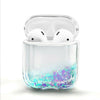 For Apple AirPods / AirPods Pro Case Cute Liquid Glitter Cover + Ball Chain Loop