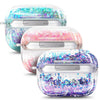 For Apple AirPods Pro Case Liquid Glitter Cute Protective Cover +Ball Chain Loop