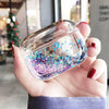 For Apple AirPods Pro Case Liquid Glitter Cute Protective Cover +Ball Chain Loop